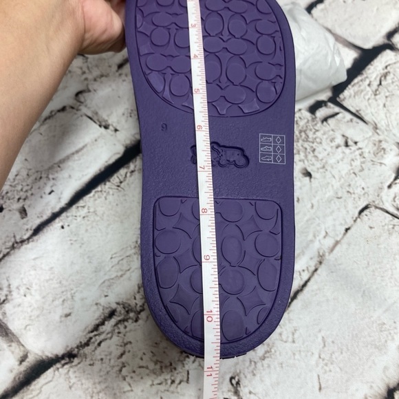 COACH ULLA Slip on Rubber slides Unisex new in box Size 9 - Picture 15 of 16